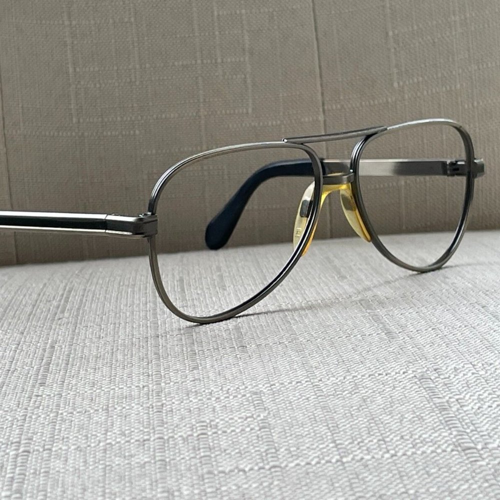 Vintage Universal Men Eyeglasses Frame 10 K.R.P.G Black Tone Glasses - Picture 1 of 11